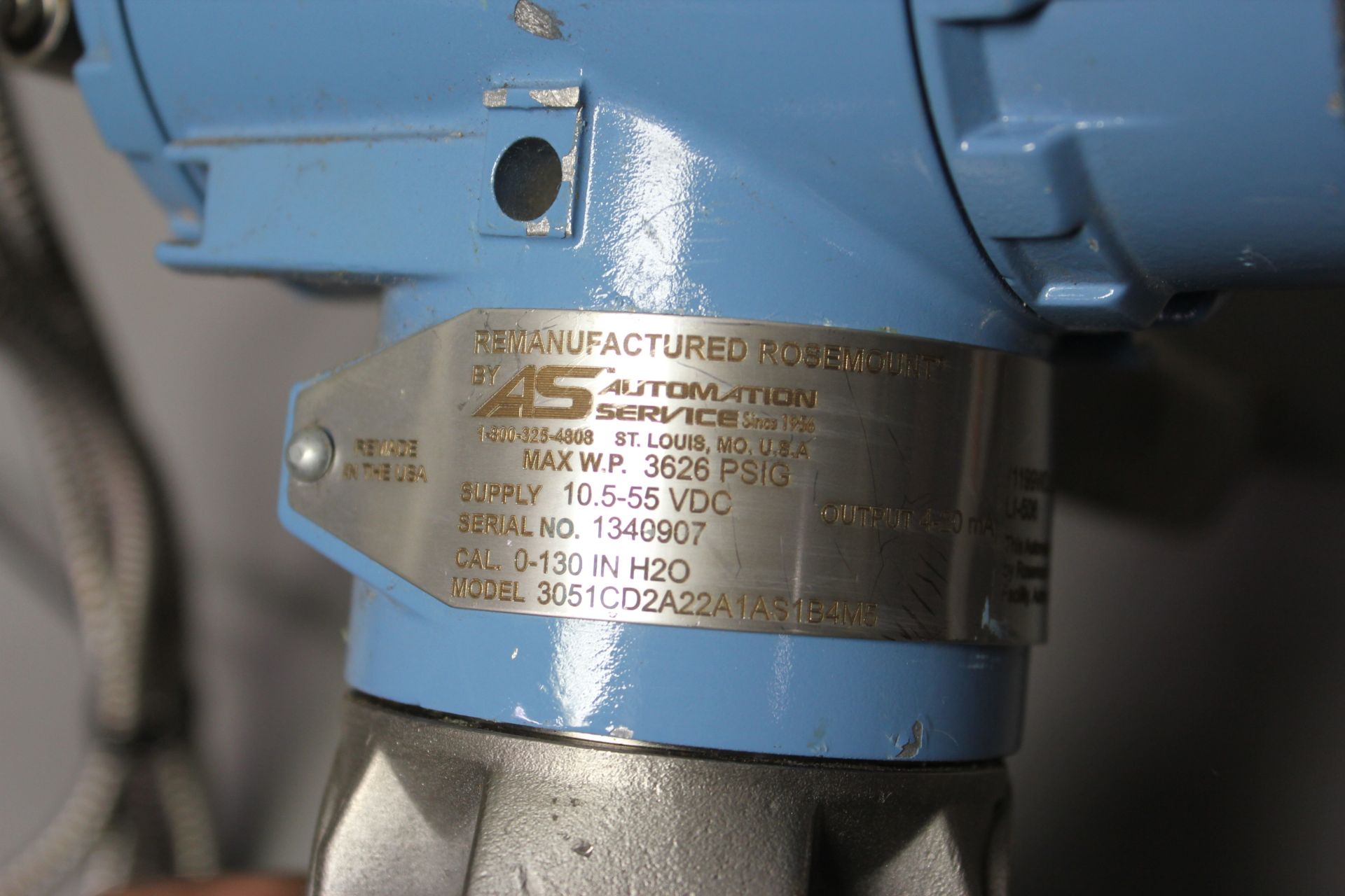 ROSEMOUNT 3051 PRESSURE TRANSMITTER - Image 6 of 10