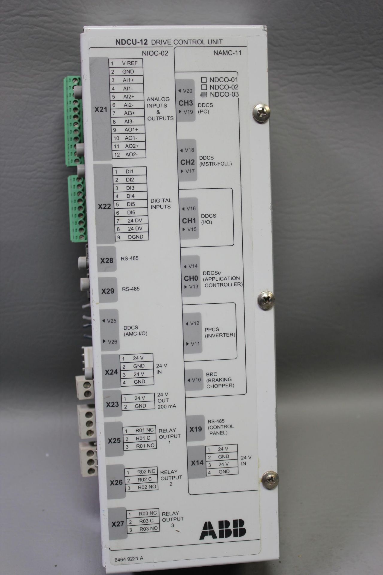 ABB NDCU-12 DRIVE CONTROL UNIT - Image 3 of 4