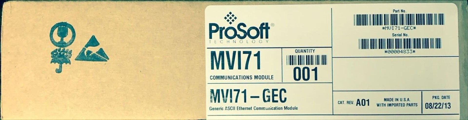 NEW PROSOFT/ALLEN BRADLEY ETHERNET COMMUNICATIONS MODULE - Image 3 of 3