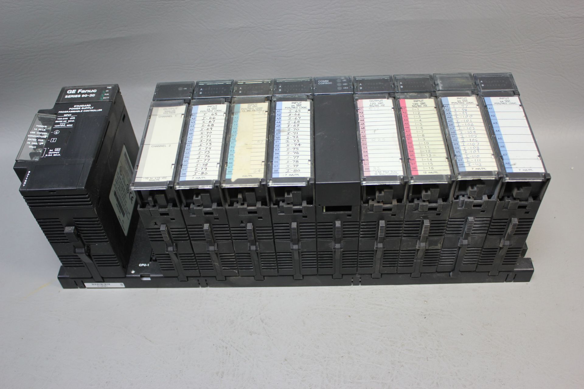 GE FANUC PLC RACK WITH MODULES - Image 2 of 8