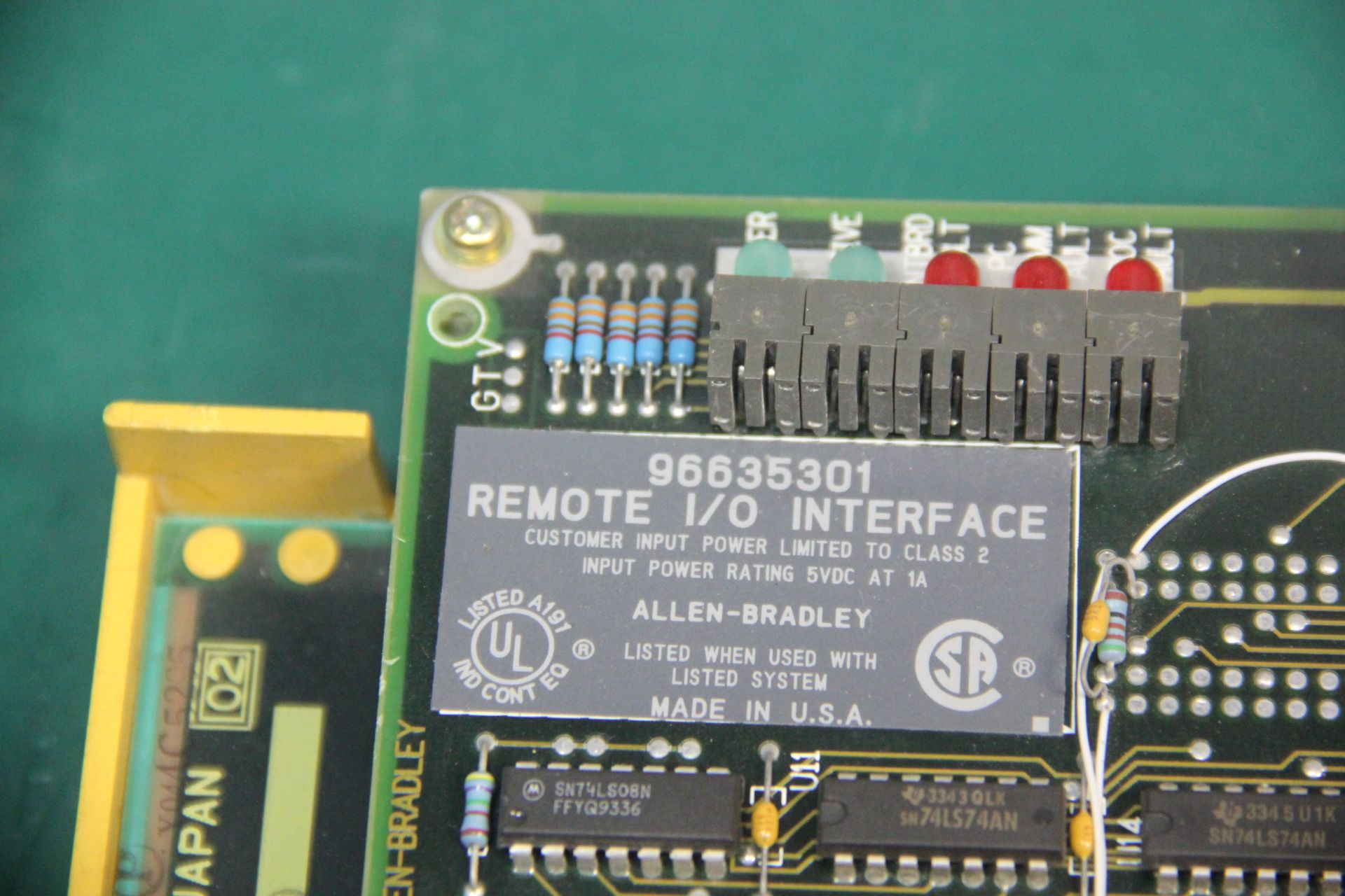 FANUC CONTROL BOARD W/ ALLEN BRADLEY REMOTE I/O INTERFACE - Image 3 of 4