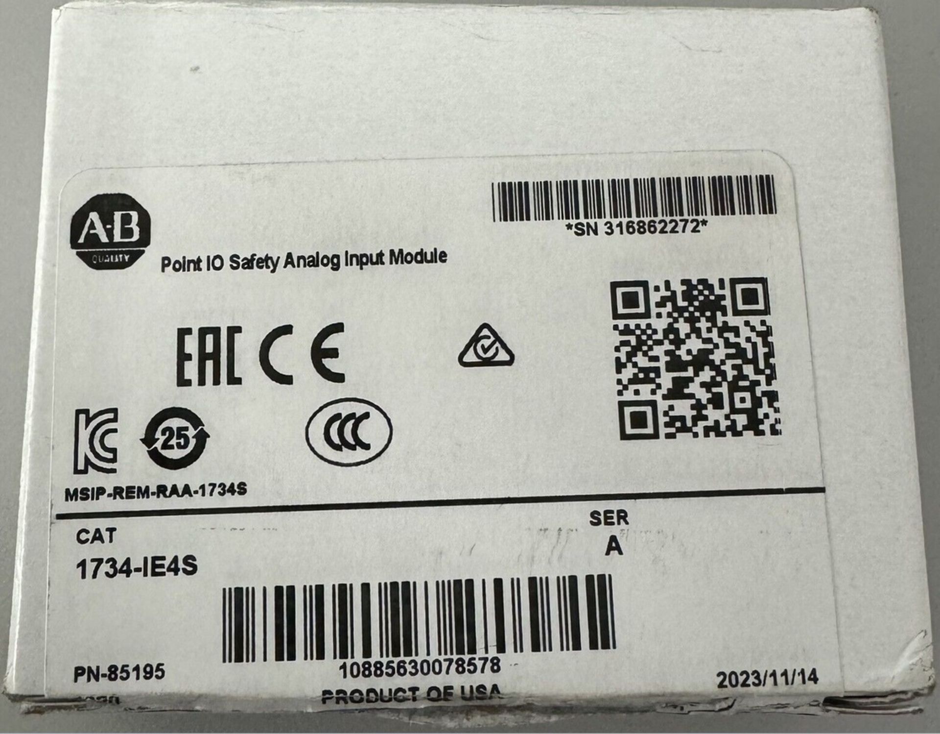 NEW ALLEN BRADLEY POINT I/O SAFETY MODULE