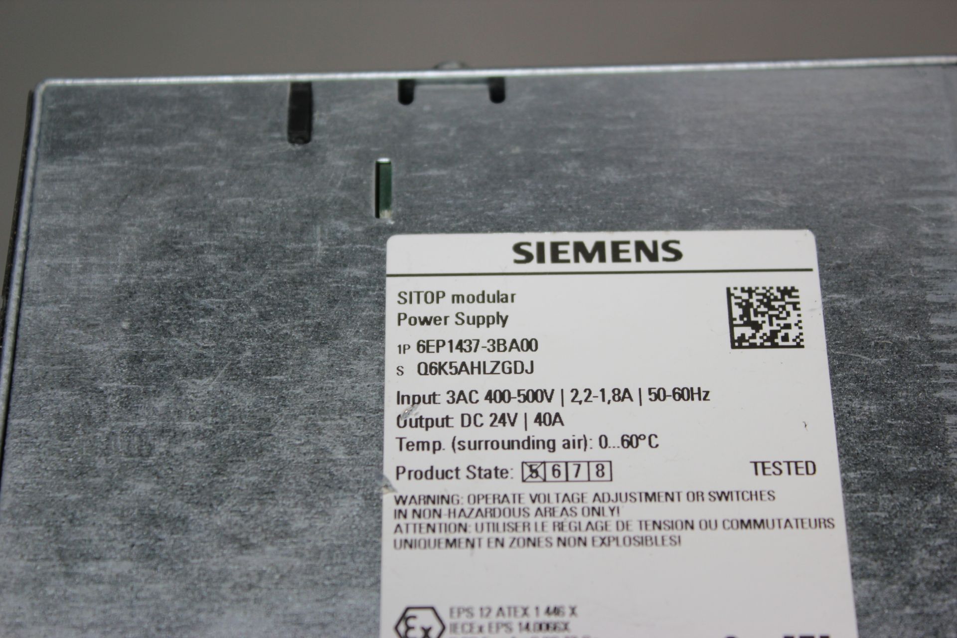 SIEMENS SITOP MODULAR POWER SUPPLY - Image 3 of 3