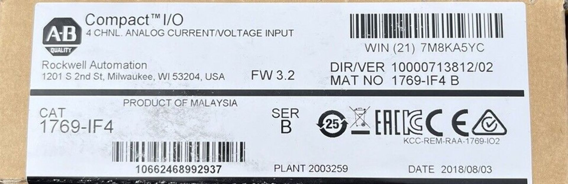 NEW ALLEN BRADLEY COMPACT I/O MODULE - Image 2 of 2