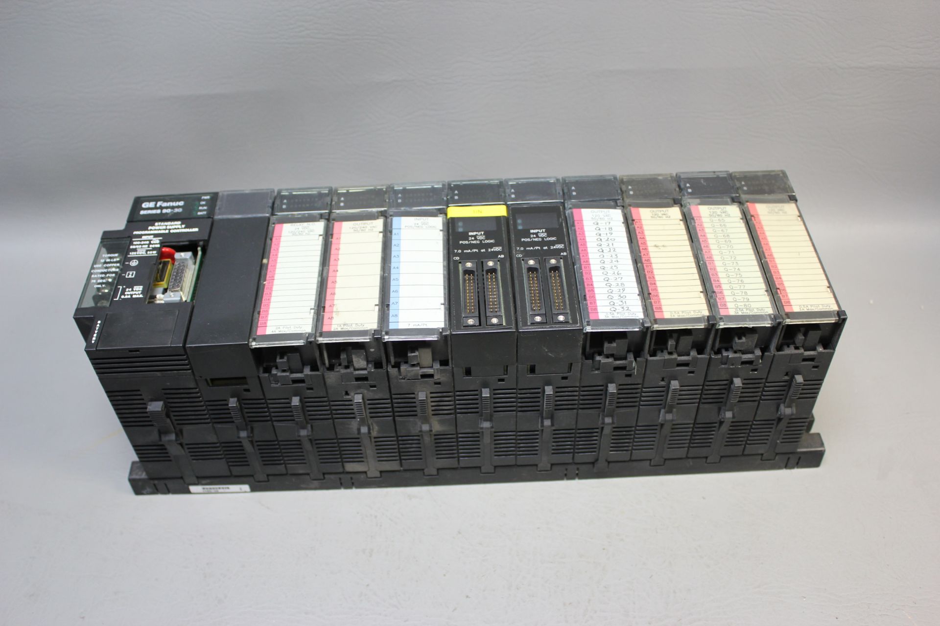 GE FANUC PLC RACK CPU WITH MODULES