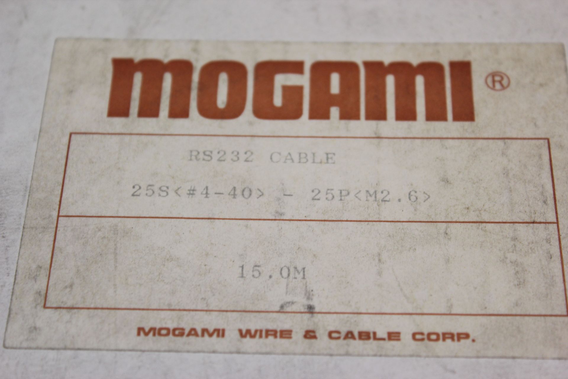 NEW MOGAMI RS232 CABLE - Image 3 of 4