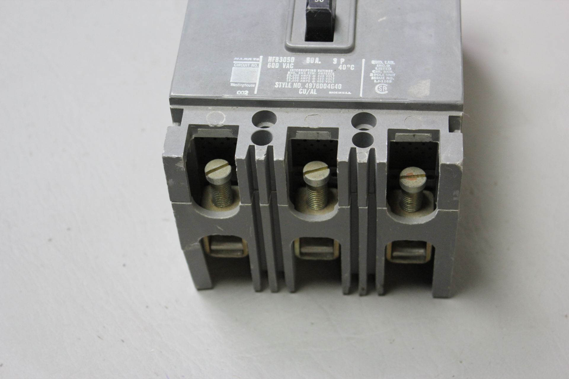 WESTINGHOUSE 50A CIRCUIT BREAKER - Image 2 of 5