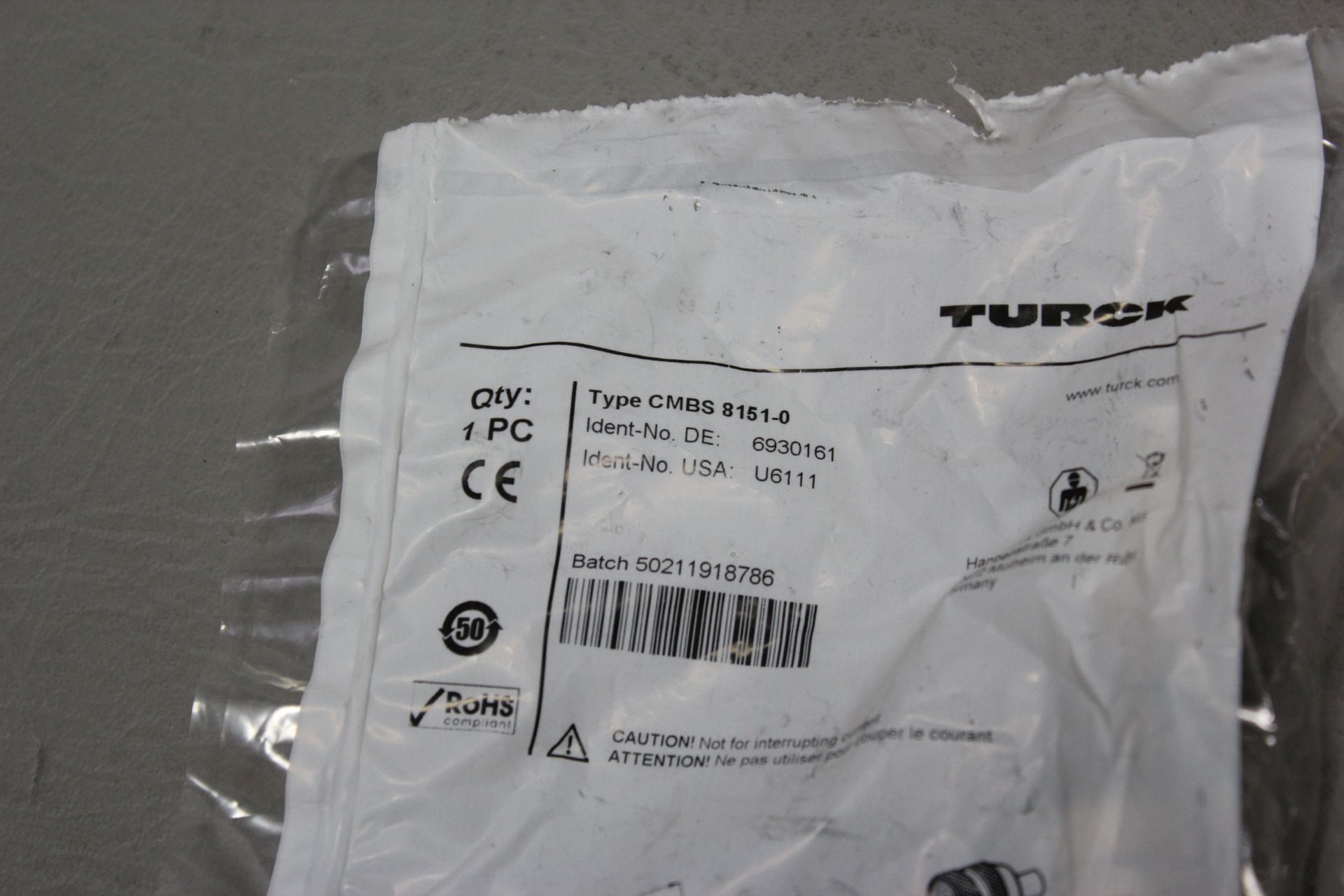 3 NEW TURCK FIELD WIREABLE CONNECTORS - Bild 2 aus 3