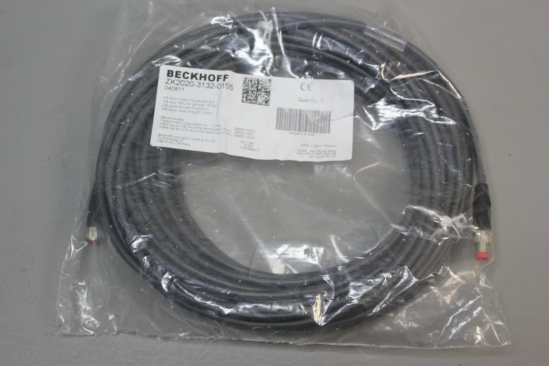 NEW BECKHOFF CABLE ASSEMBLY