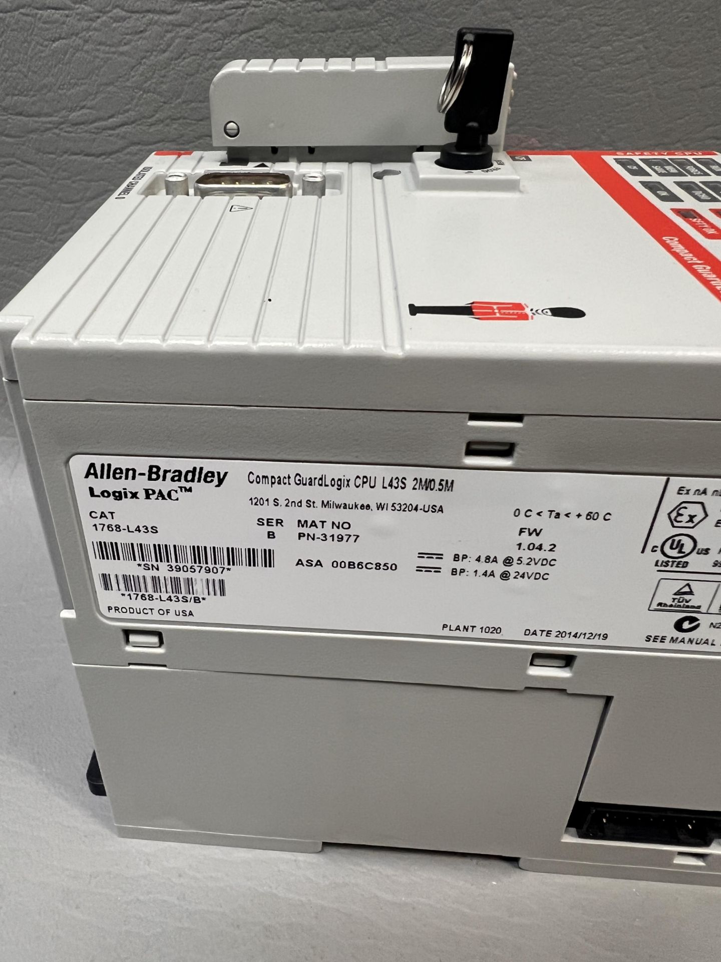 ALLEN BRADLEY GUARDLOGIX SAFETY CPU - Image 3 of 3