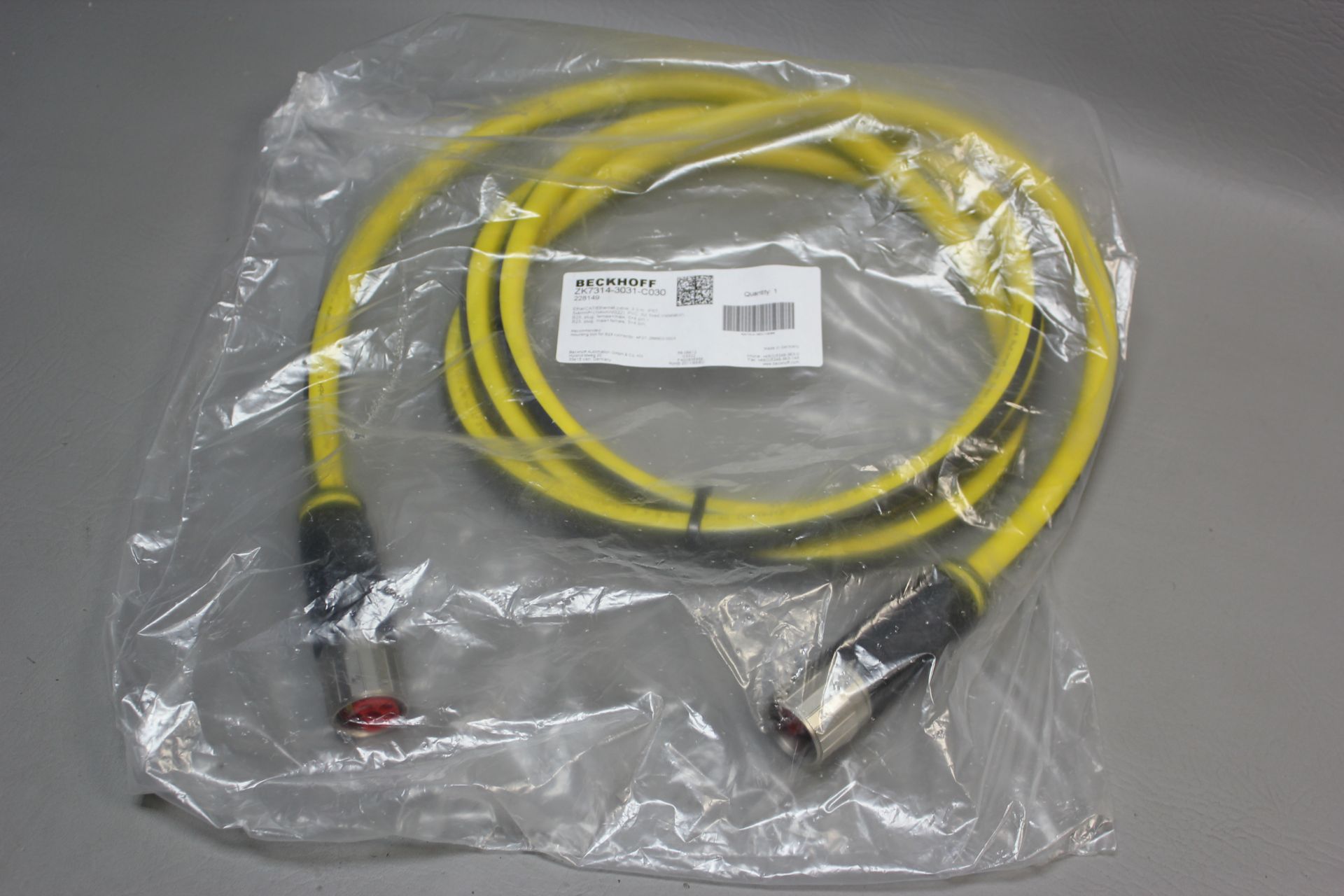 NEW BECKHOFF ETHERCAT/ETHERNET CABLE ASSEMBLY