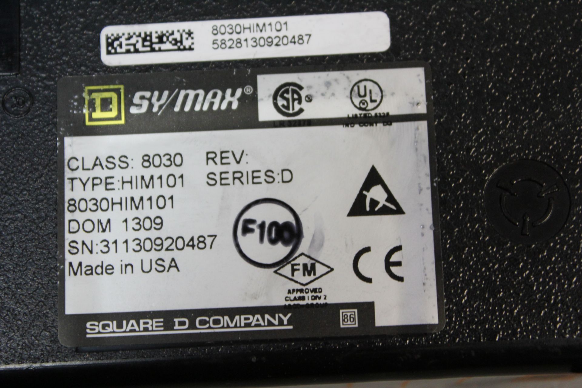 SQUARE D SYS/MAX PLC MODULE - Image 3 of 3