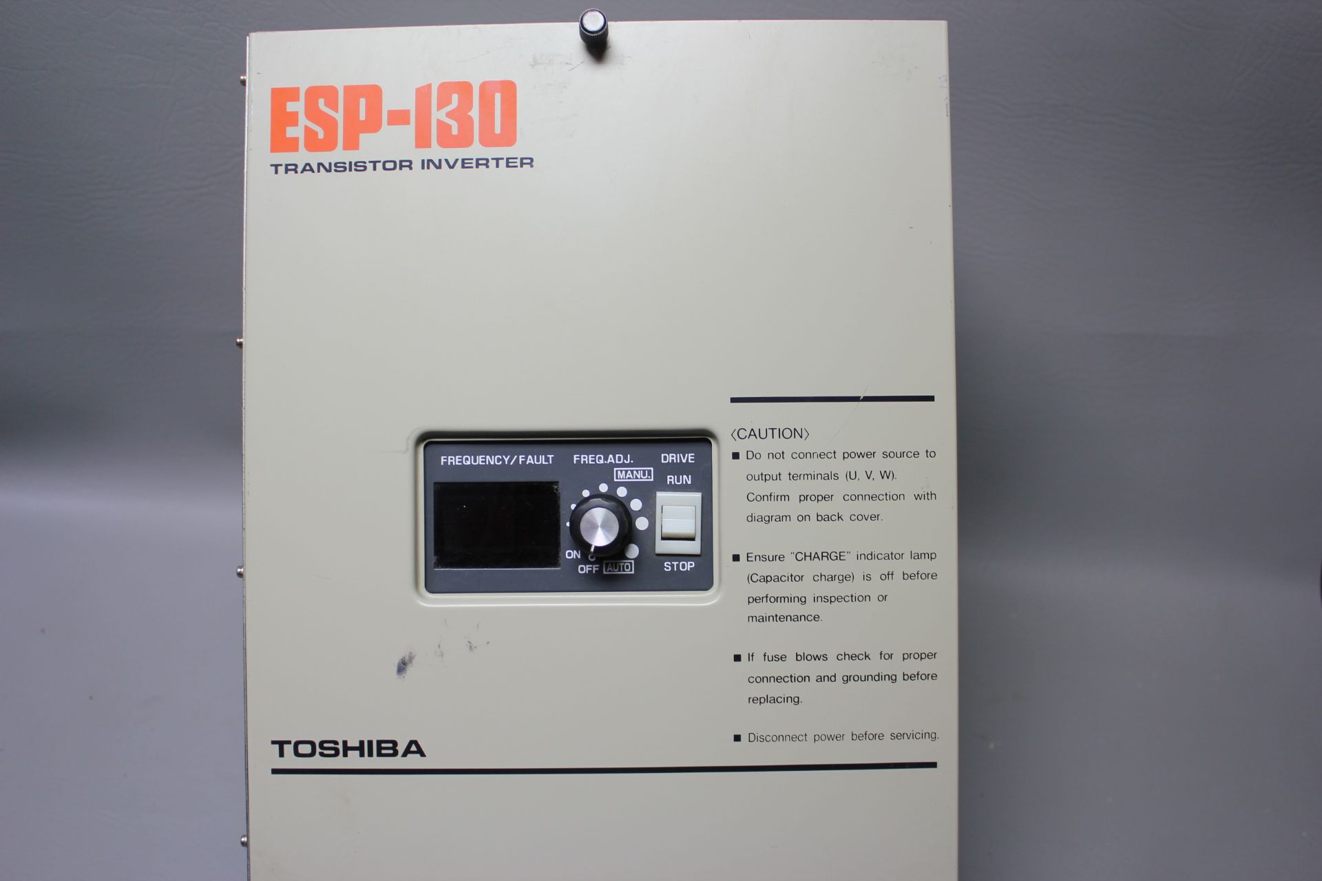 TOSHIBA ESP-130 5HP TRANSISTOR INVERTER - Image 3 of 5