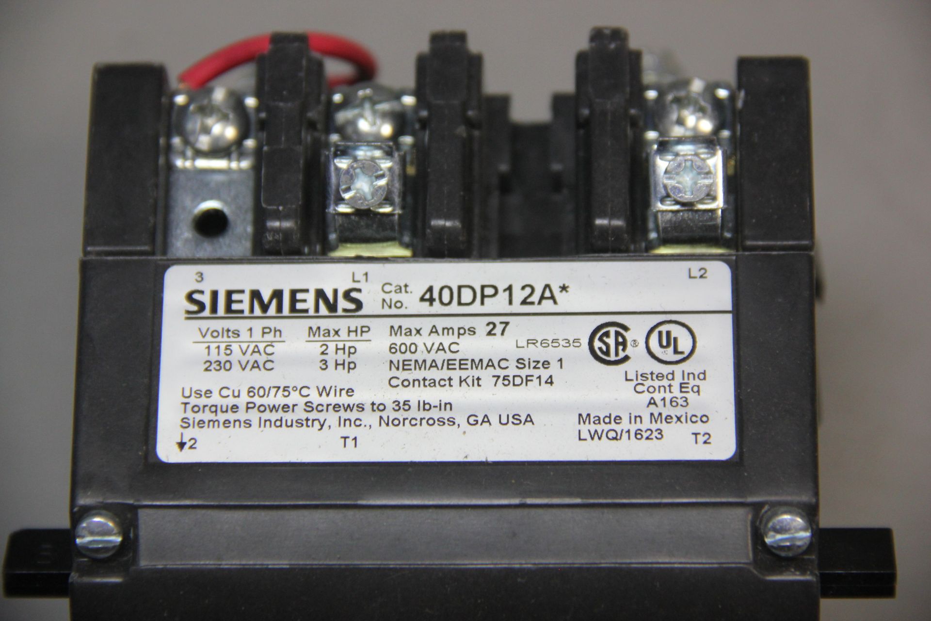 SIEMENS CONTACTOR - Image 4 of 4