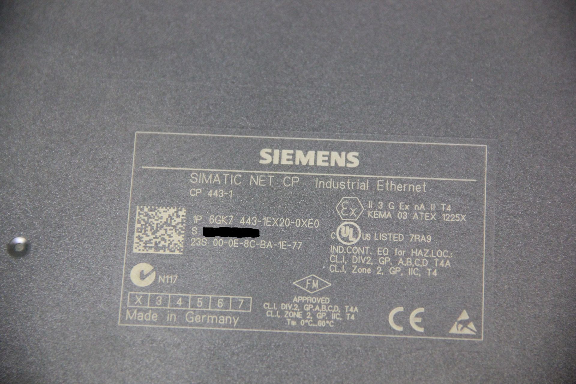 SIEMENS SIMATIC NET CP ETHERNET COMMUNICATIONS PROCESSOR - Image 5 of 5