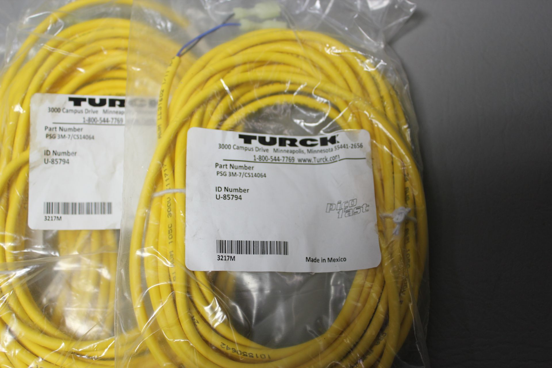 5 NEW TURCK SENSOR CABLE ASSEMBLIES - Image 2 of 2