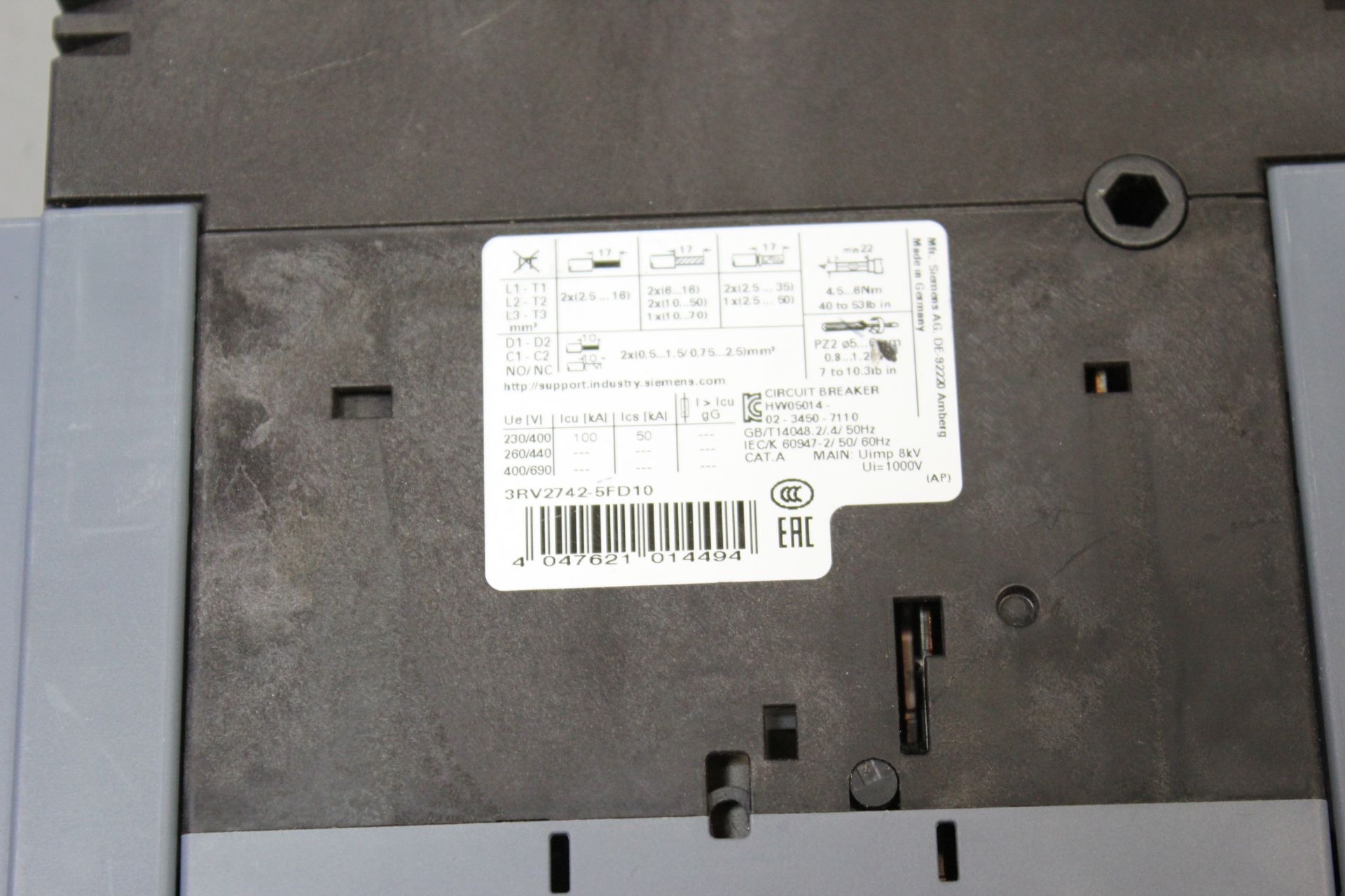 SIEMENS SIRIUS SYSTEM PROTECTION CIRCUIT BREAKER - Image 4 of 4