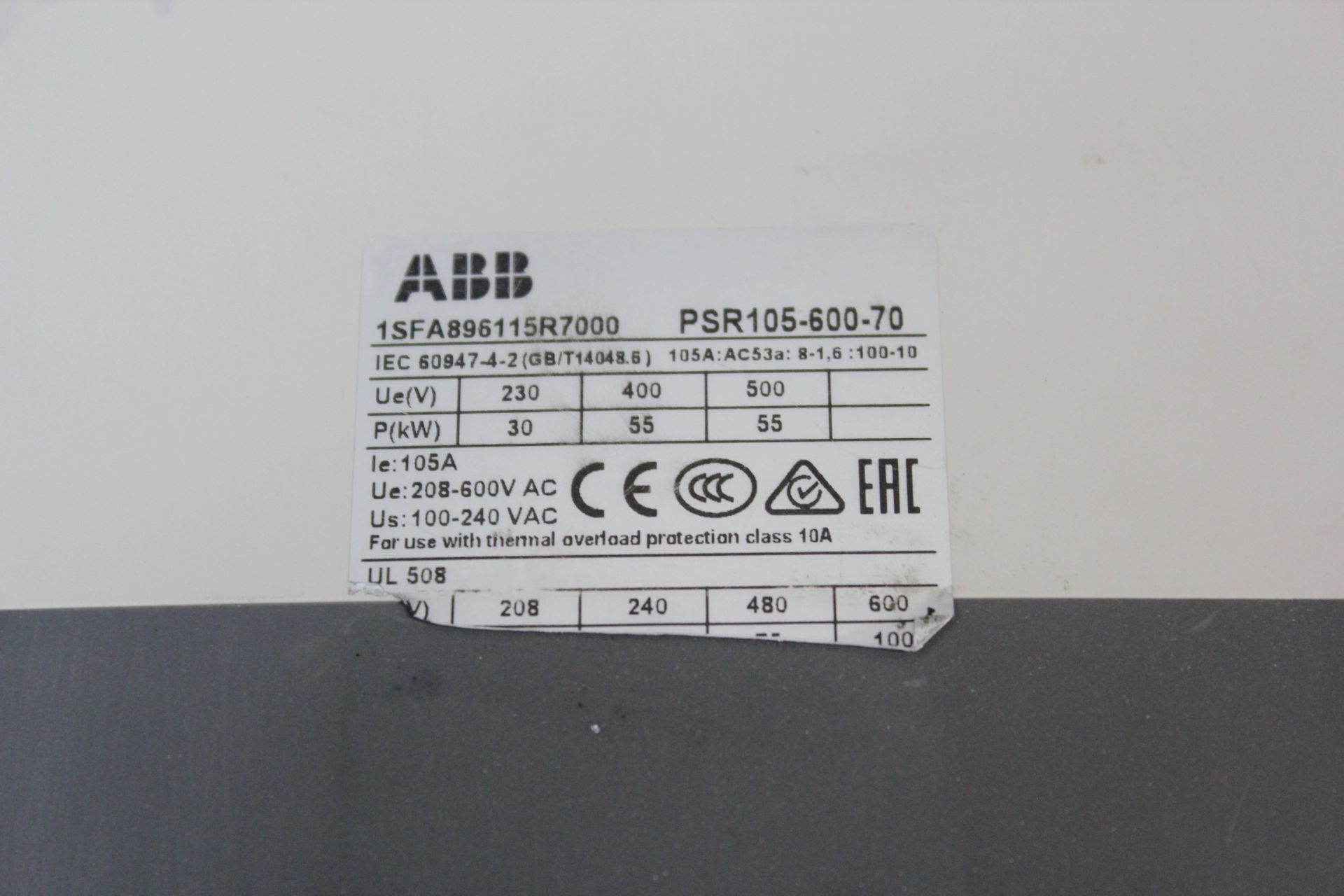 ABB SOFTSTARTER - Image 3 of 3