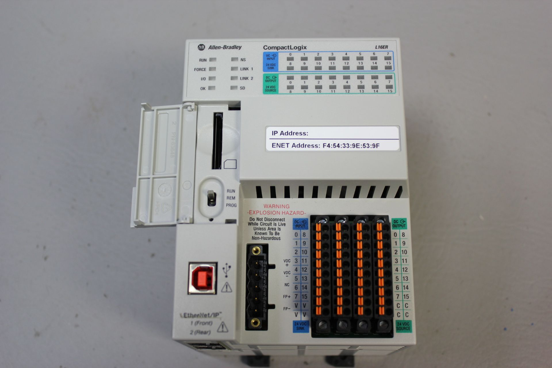 ALLEN BRADLEY COMPACTLOGIX 384KB DI/O CONTROLLER - Image 3 of 5