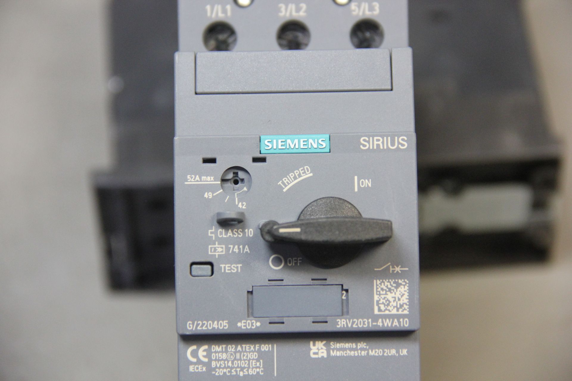 UNUSED SIEMENS MOTOR PROTECTION CIRCUIT BREAKER - Image 3 of 3