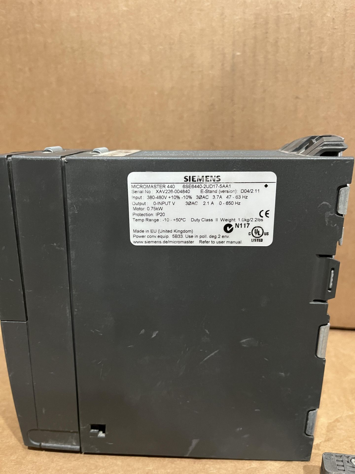 Siemens Micromaster 440 Inverter - Image 2 of 3