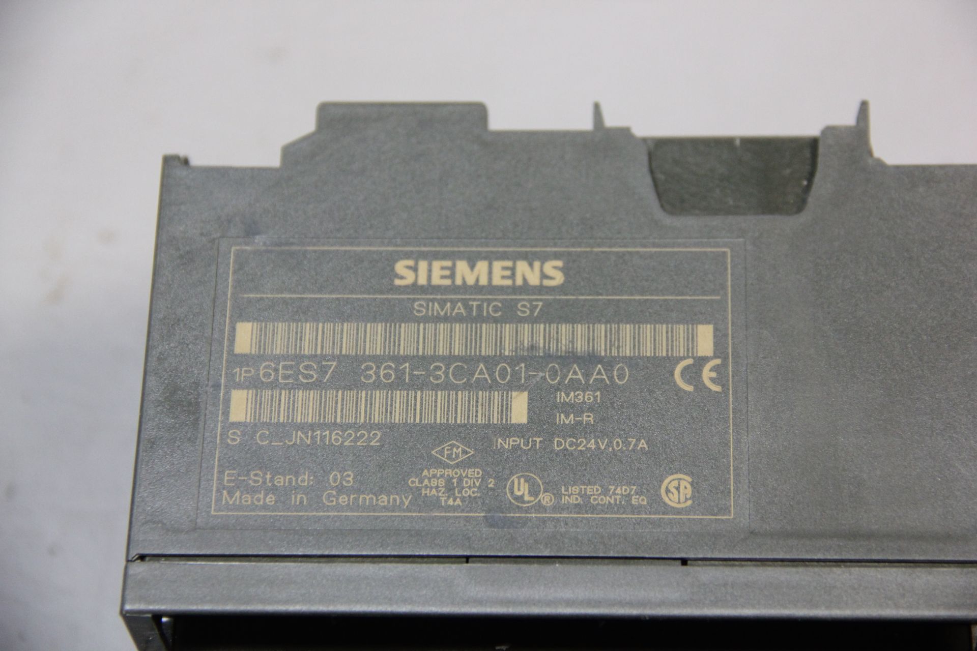 SIEMENS SIMATIC S7 IM 361 CONNECTION MODULE - Image 3 of 4