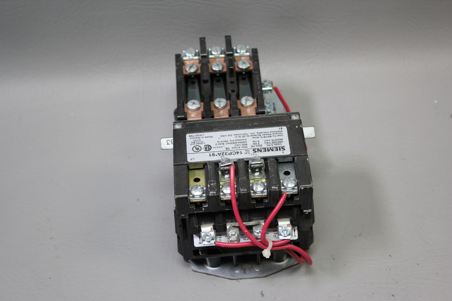 SIEMENS STARTER WITH OVERLOAD RELAY - Image 3 of 3