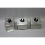 LOT OF 3 SIEMENS SELECTOR SWITCHES IN ENCLOSURES