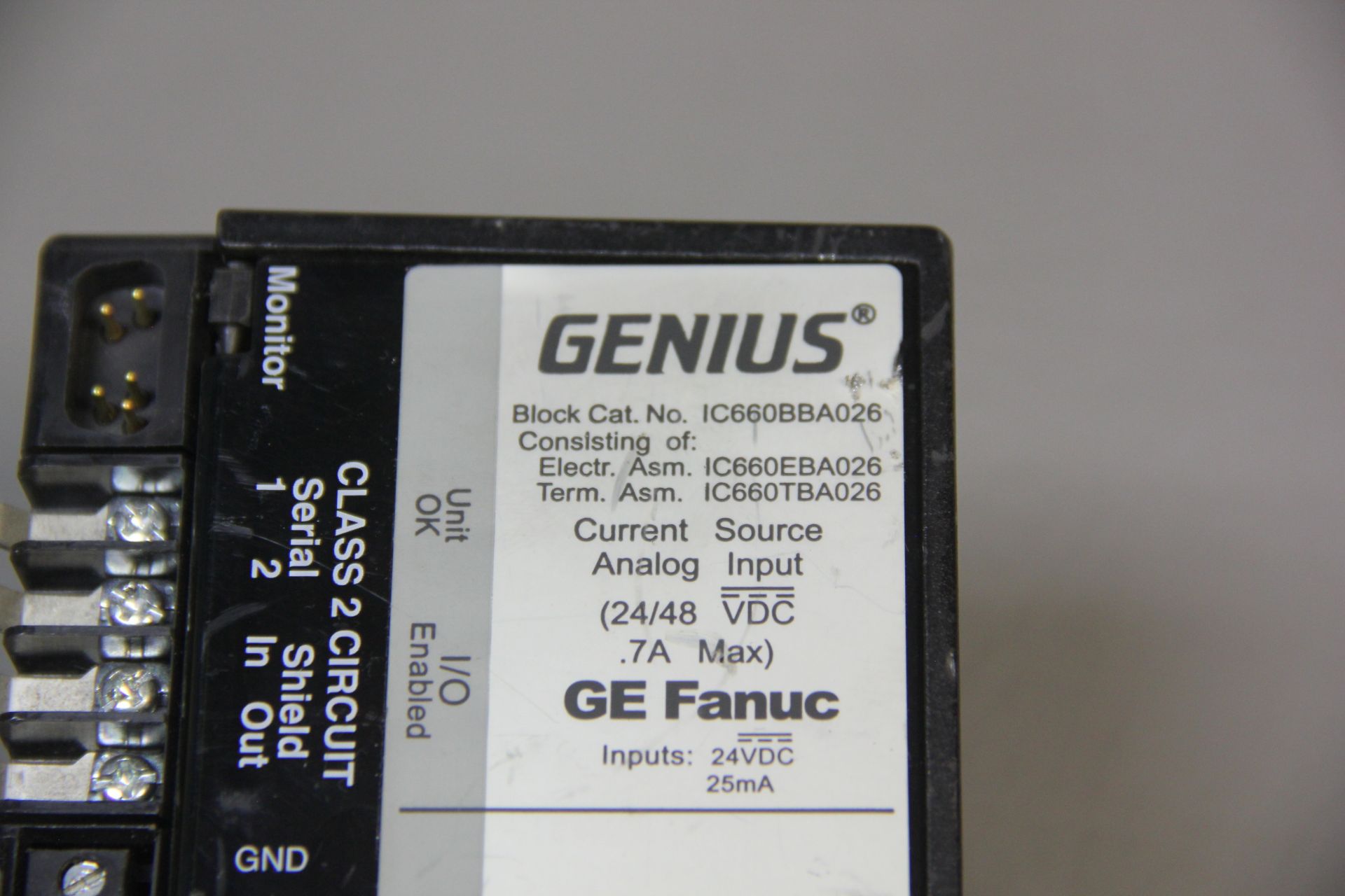 GE FANUC GENIUS BLOCK MODULE - Image 5 of 5