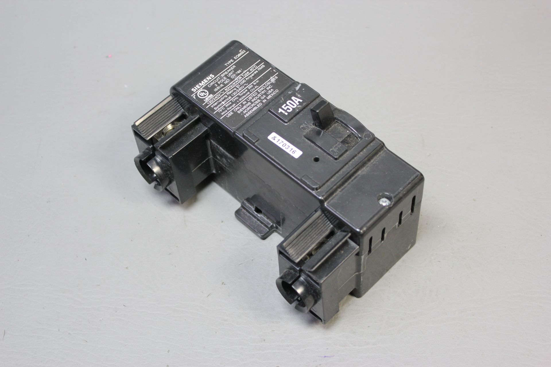 UNUSED SIEMENS 150A CIRCUIT BREAKER