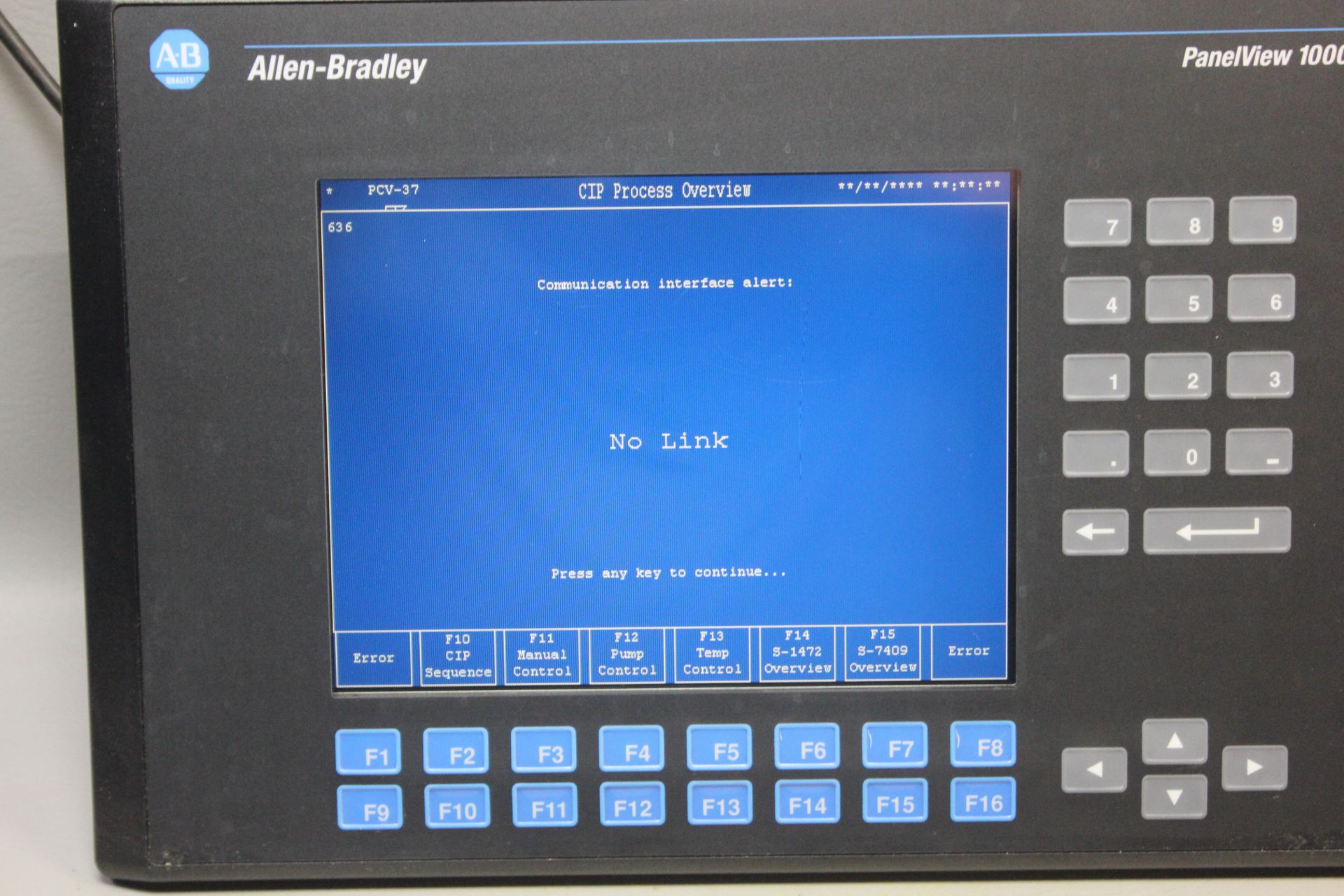 ALLEN BRADLEY PANELVIEW 1000 HMI - Image 11 of 14