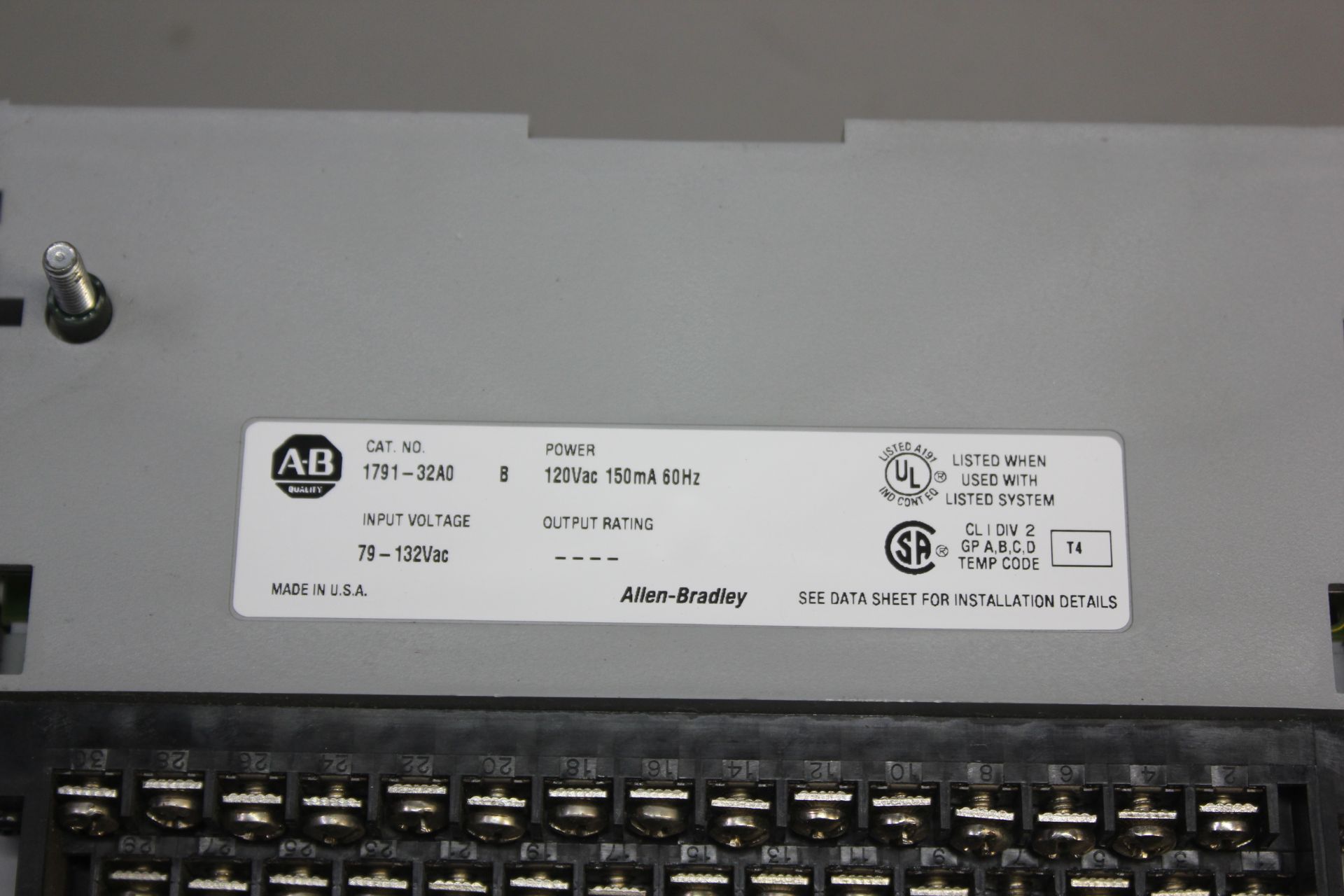 ALLEN BRADLEY PLC MODULE - Image 6 of 6