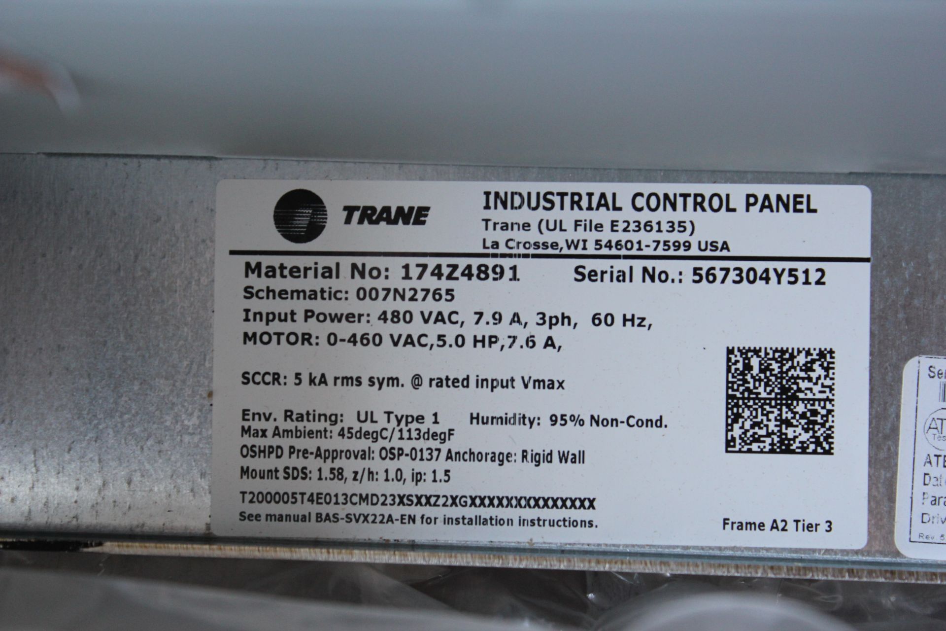 NEW DANFOSS/TRANE TR200 5HP DRIVE - Image 10 of 12