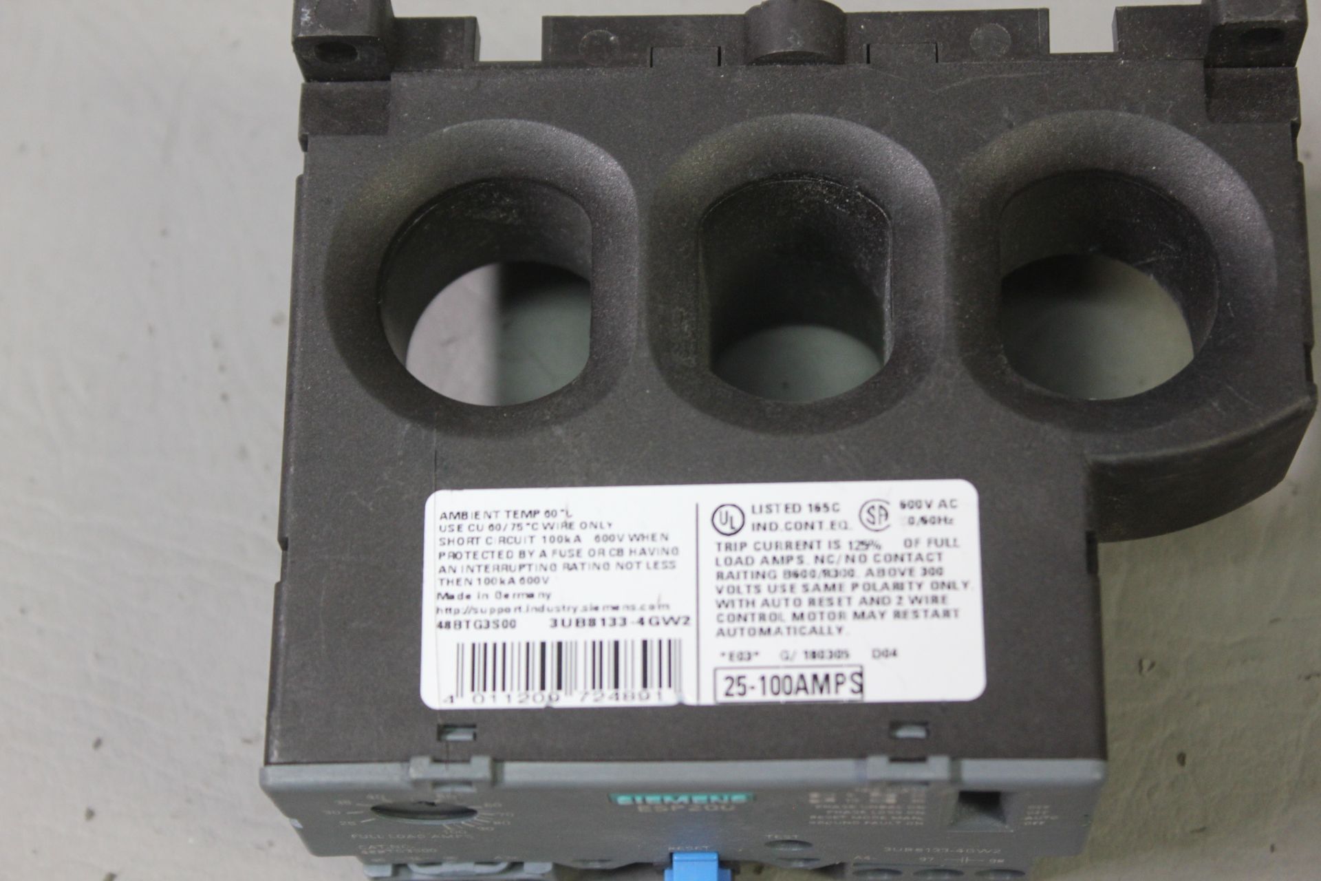 SIEMENS SOLID STATE OVERLOAD RELAY - Image 2 of 2