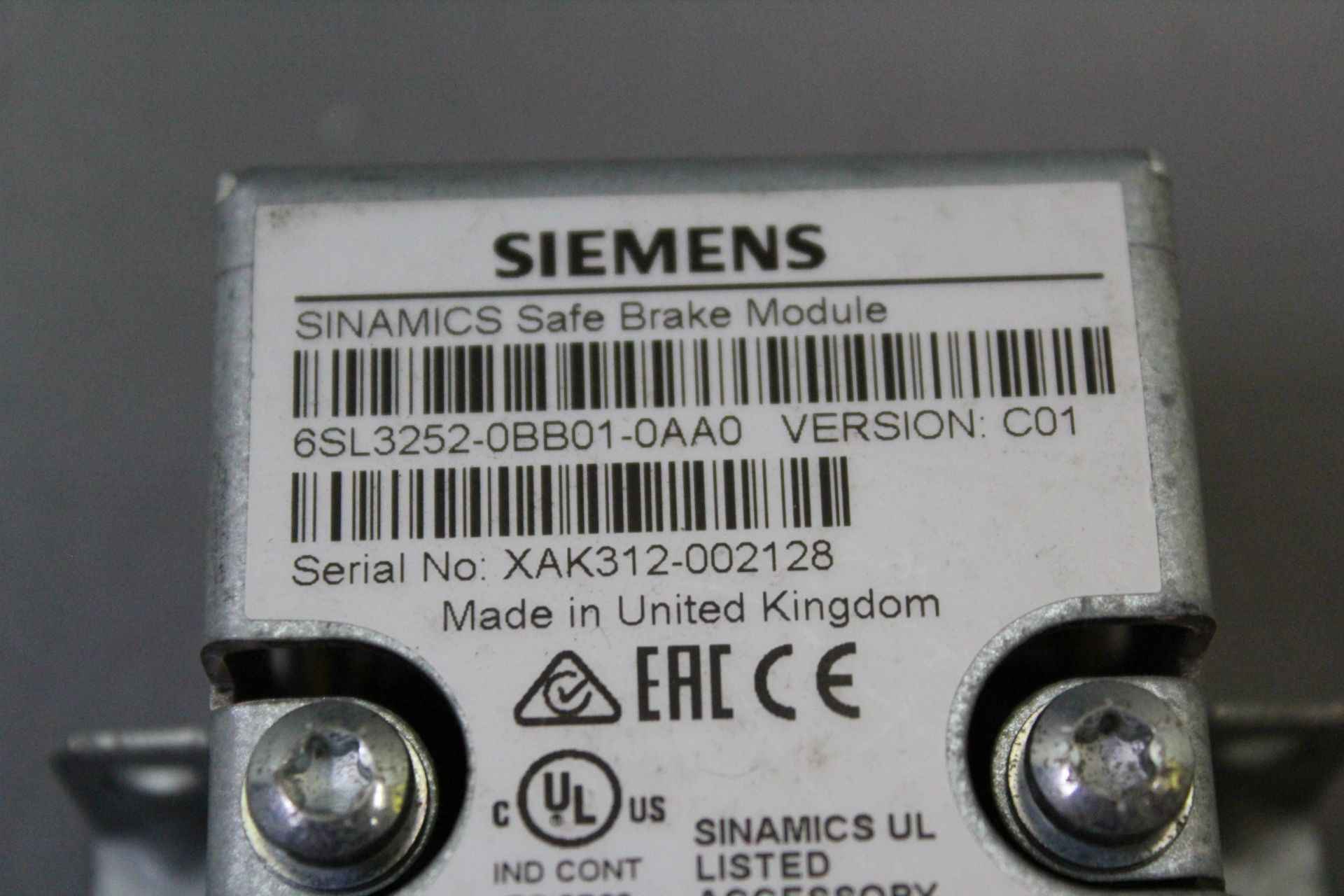 SIEMENS SINAMICS SAFE BRAKE MODULE - Image 2 of 3