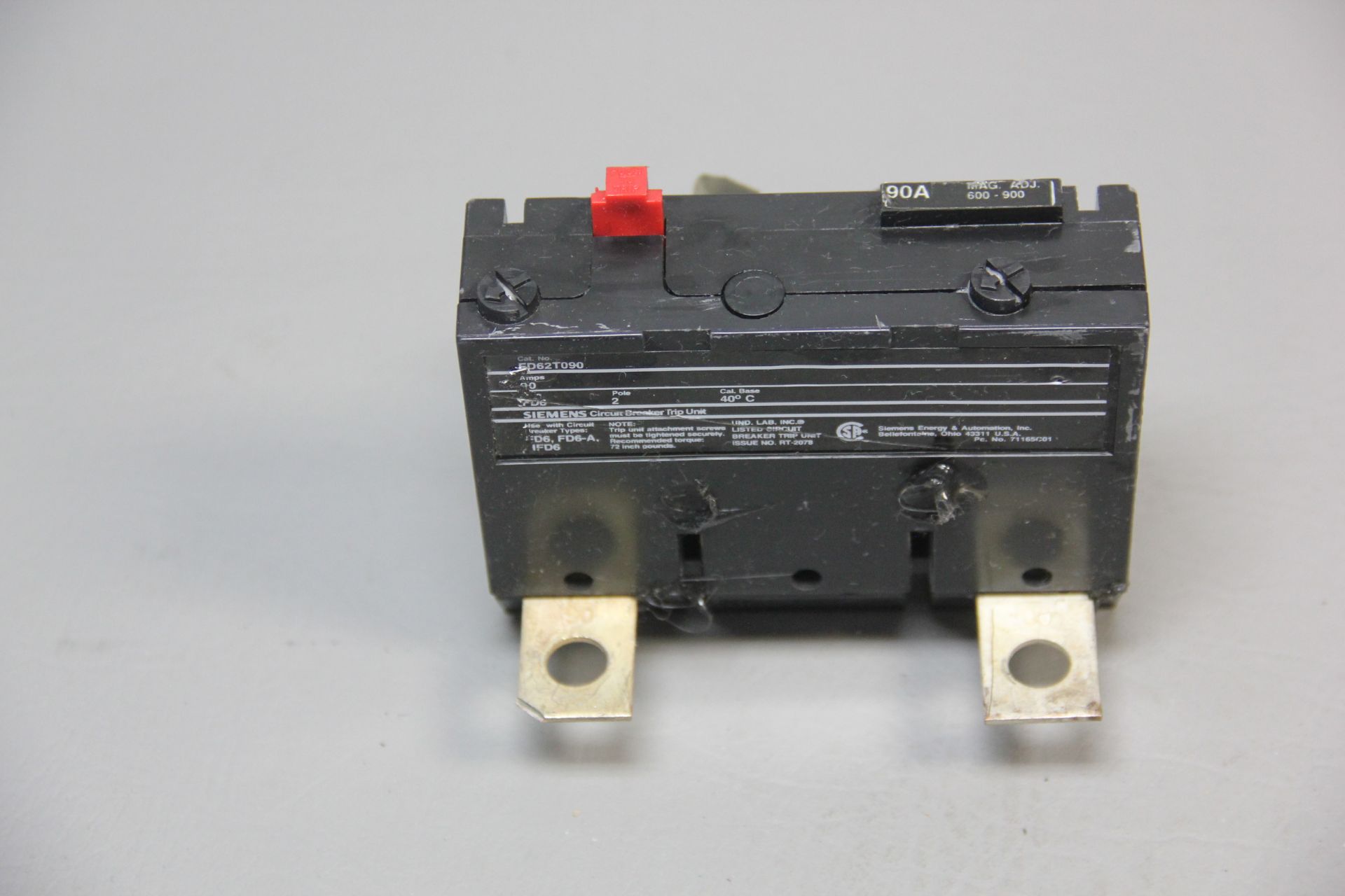 SIEMENS 90A CIRCUIT BREAKER TRIP UNIT