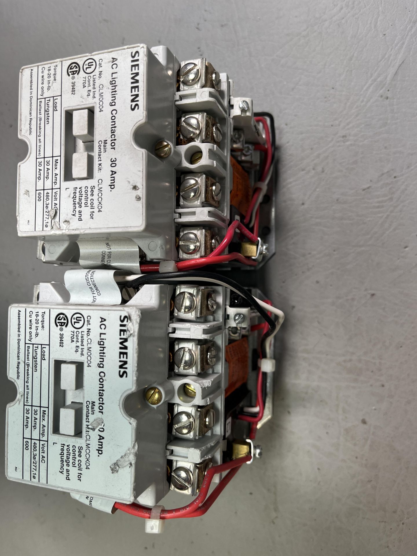 LOT OF 2 SIEMENS LIGHTING CONTACTORS - Image 2 of 6