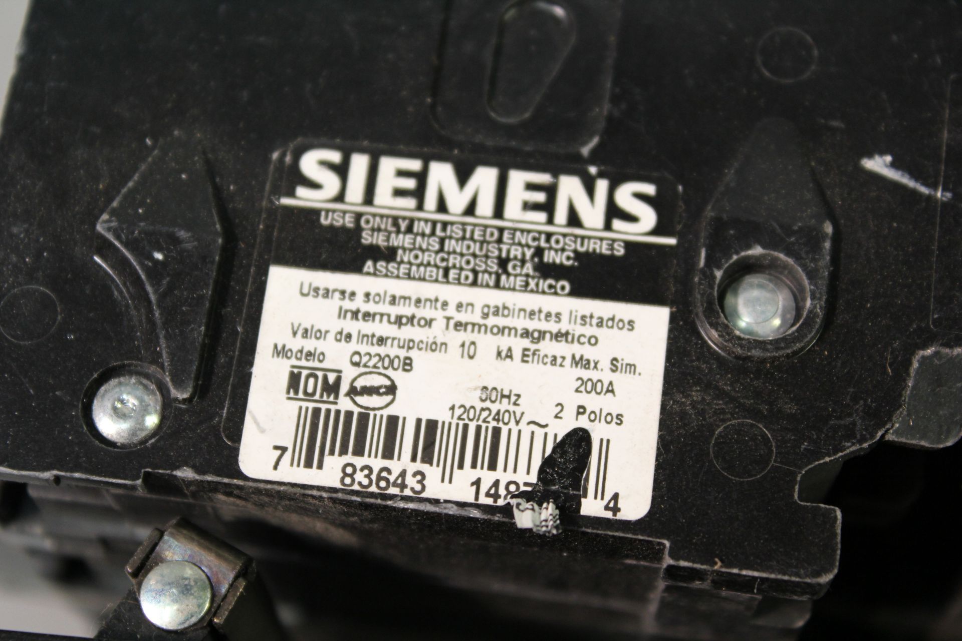 LOT OF 4 SIEMENS 150/200A CIRCUIT BREAKERS - Image 6 of 7