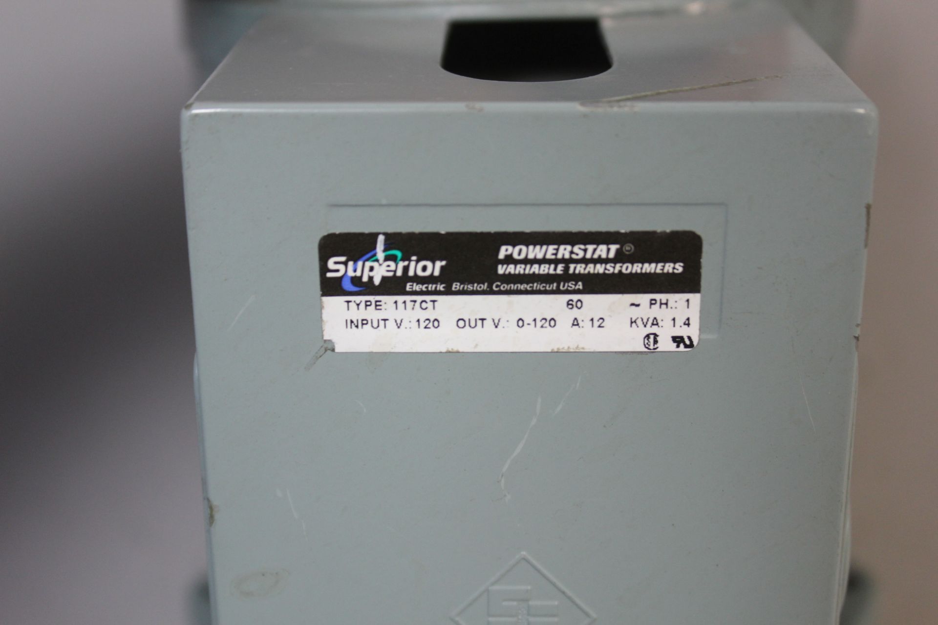 SUPERIOR ELECTRIC POWERSTAT VARIABLE TRANSFORMER - Image 3 of 3