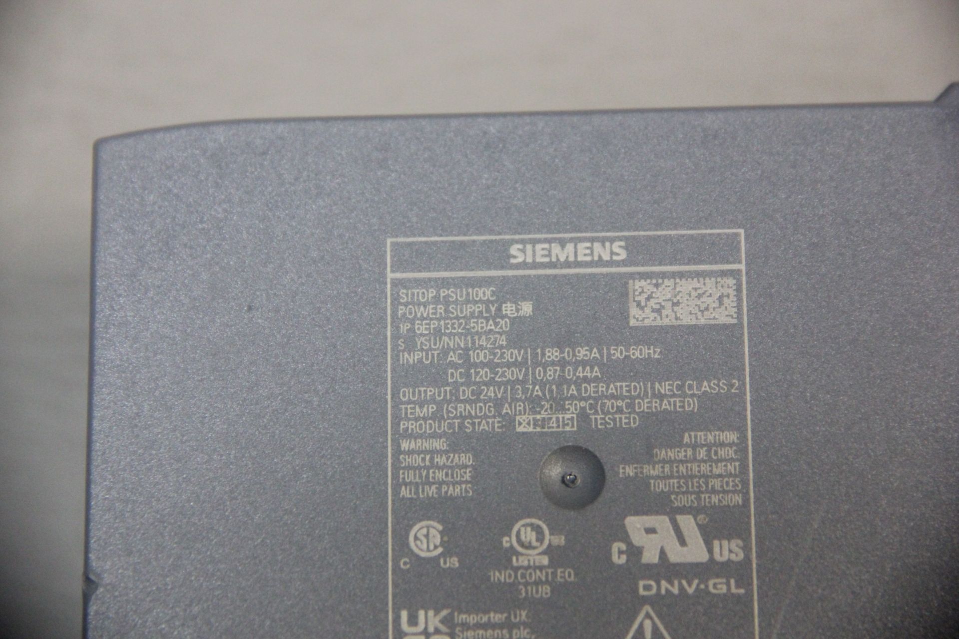 SIEMENS SITOP PSU100C POWER SUPPLY - Image 3 of 4