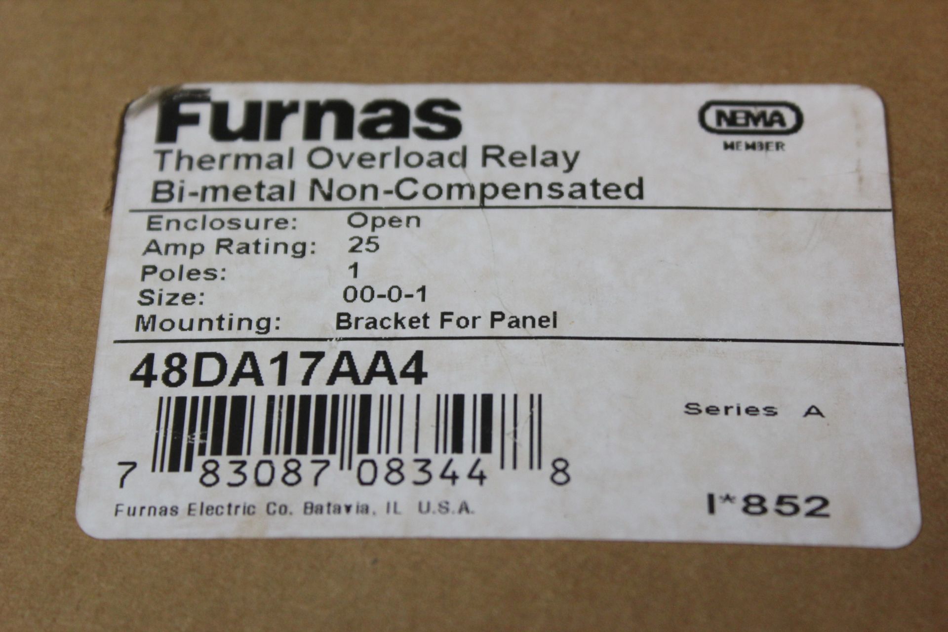 NEW FURNAS THERMAL OVERLOAD RELAY - Image 2 of 4