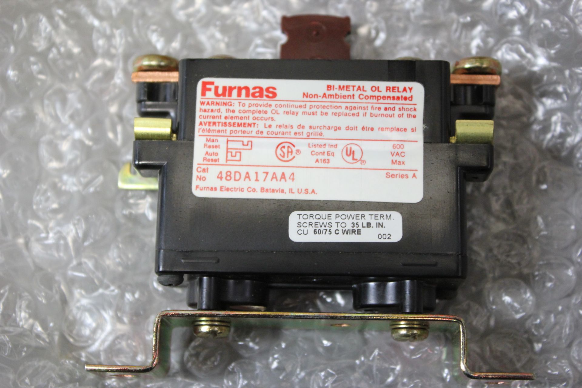NEW FURNAS THERMAL OVERLOAD RELAY - Image 3 of 3
