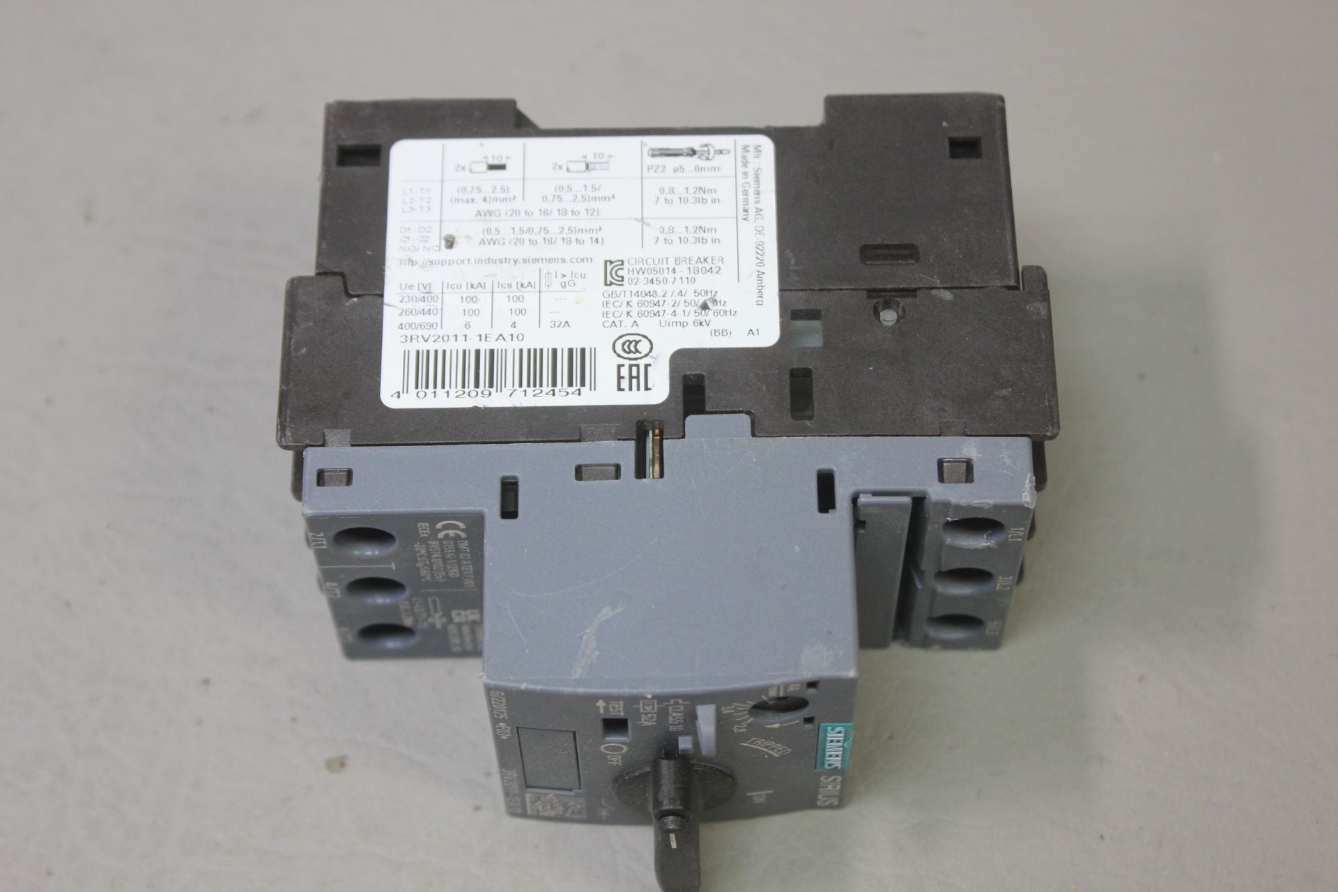 SIEMENS CIRCUIT BREAKER/MOTOR PROTECTOR - Image 3 of 3