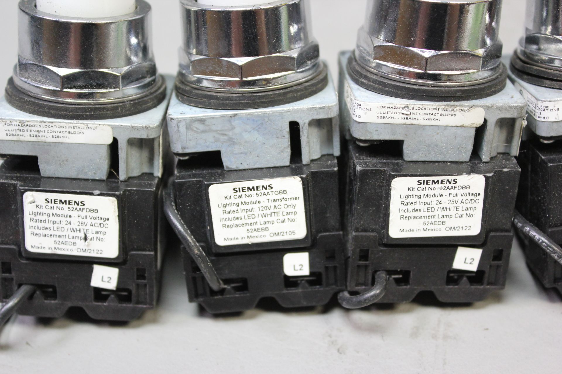 LOT OF 5 SIEMENS ILLUMINATED PUSHBUTTONS - Image 3 of 9