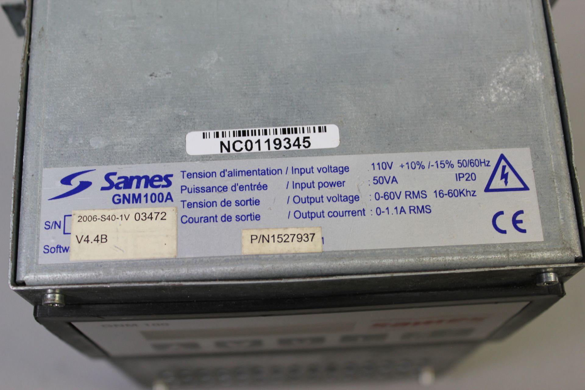 SAMES POWDER COATING CONTROL MODULE - Image 4 of 4