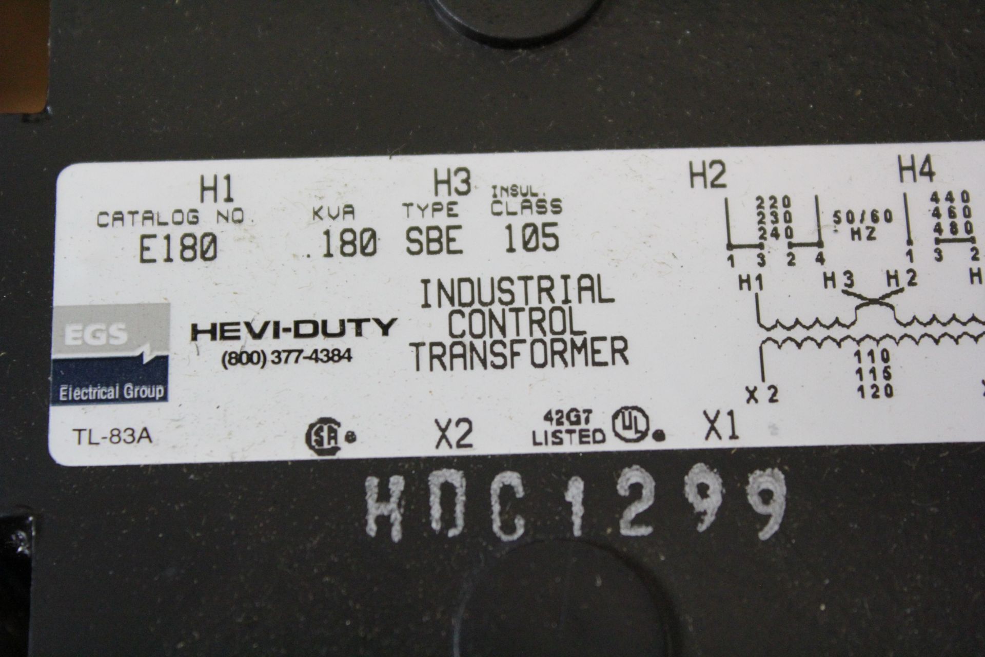 NEW HEAVY DUTI INDUSTRIAL CONTROL TRANSFORMER - Image 4 of 4