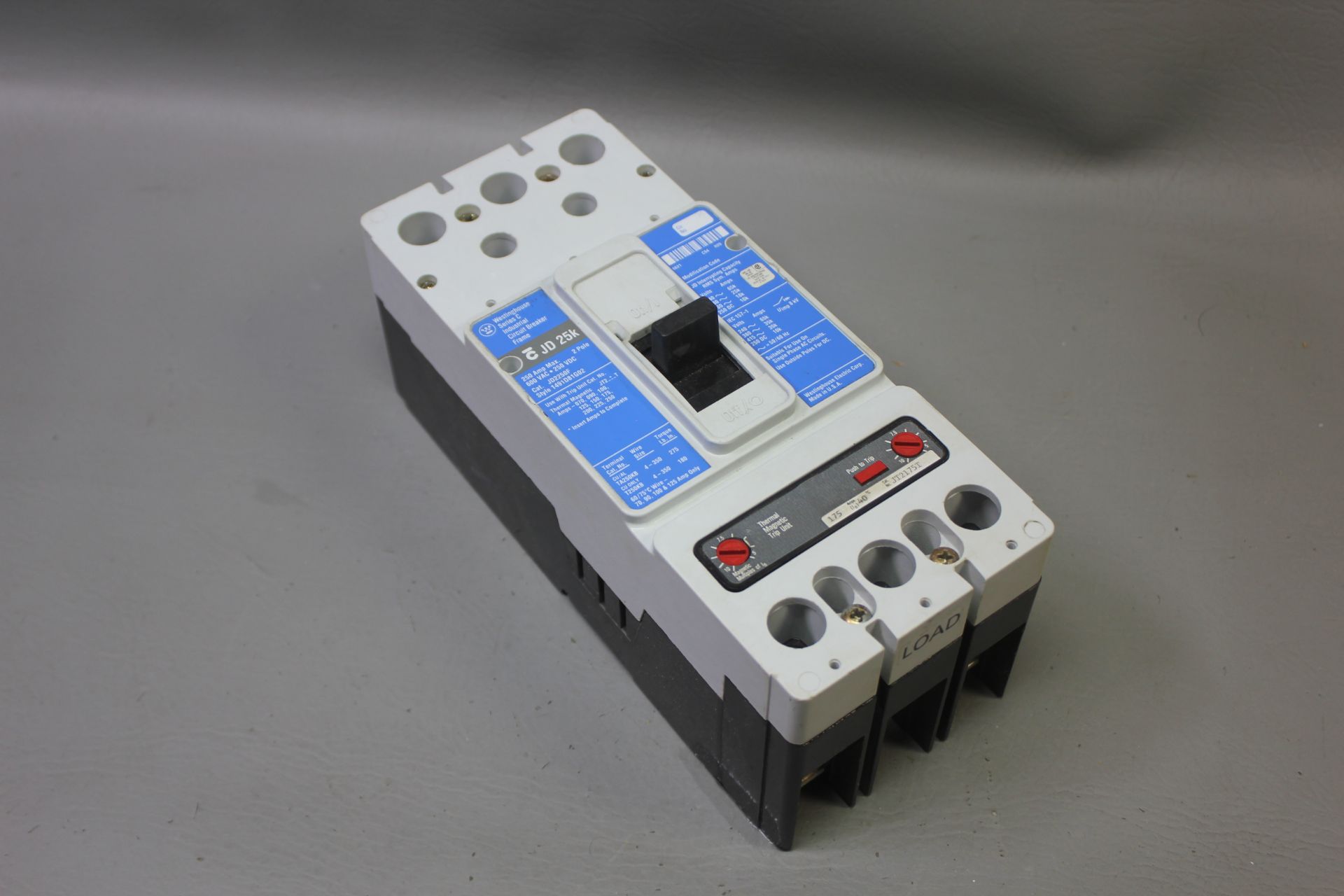 WESTINGHOUSE 250A INDUSTRIAL CIRCUIT BREAKER WITH TRIP UNIT