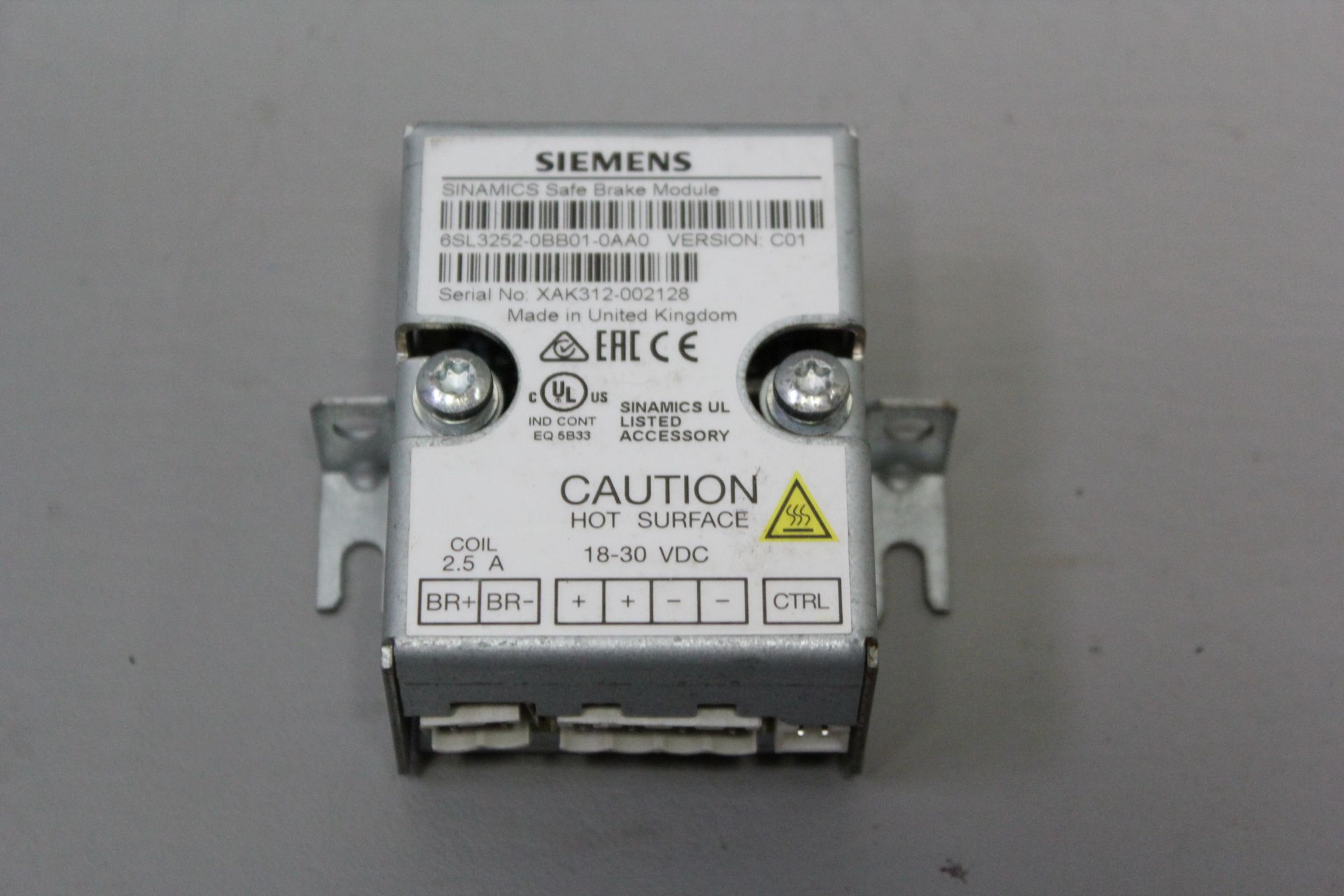 SIEMENS SINAMICS SAFE BRAKE MODULE