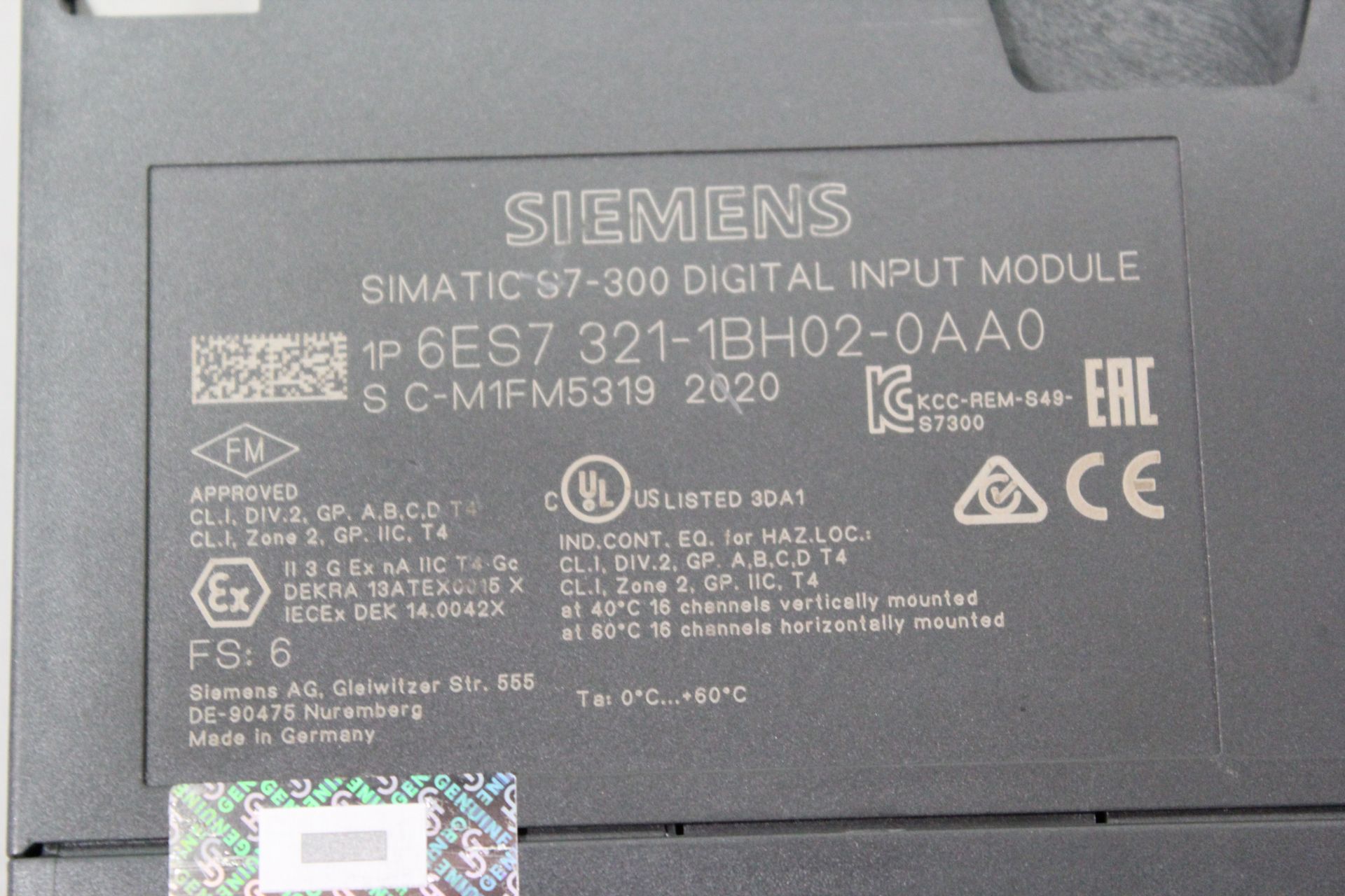 SIEMENS SIMATIC S7-300 PLC MODULE - Image 3 of 3