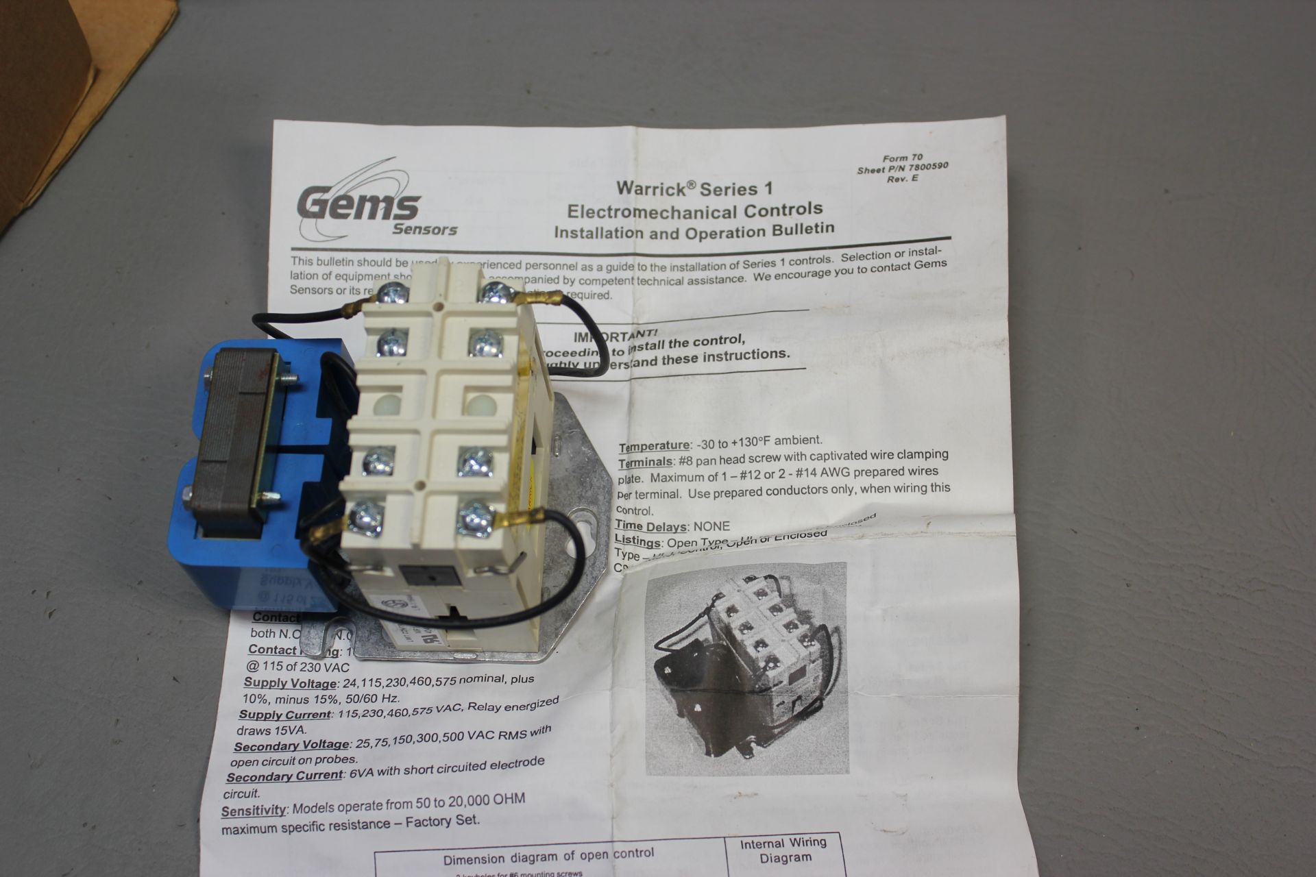 NEW WARRICK/GEMS RELAY CONTROL - Image 3 of 7